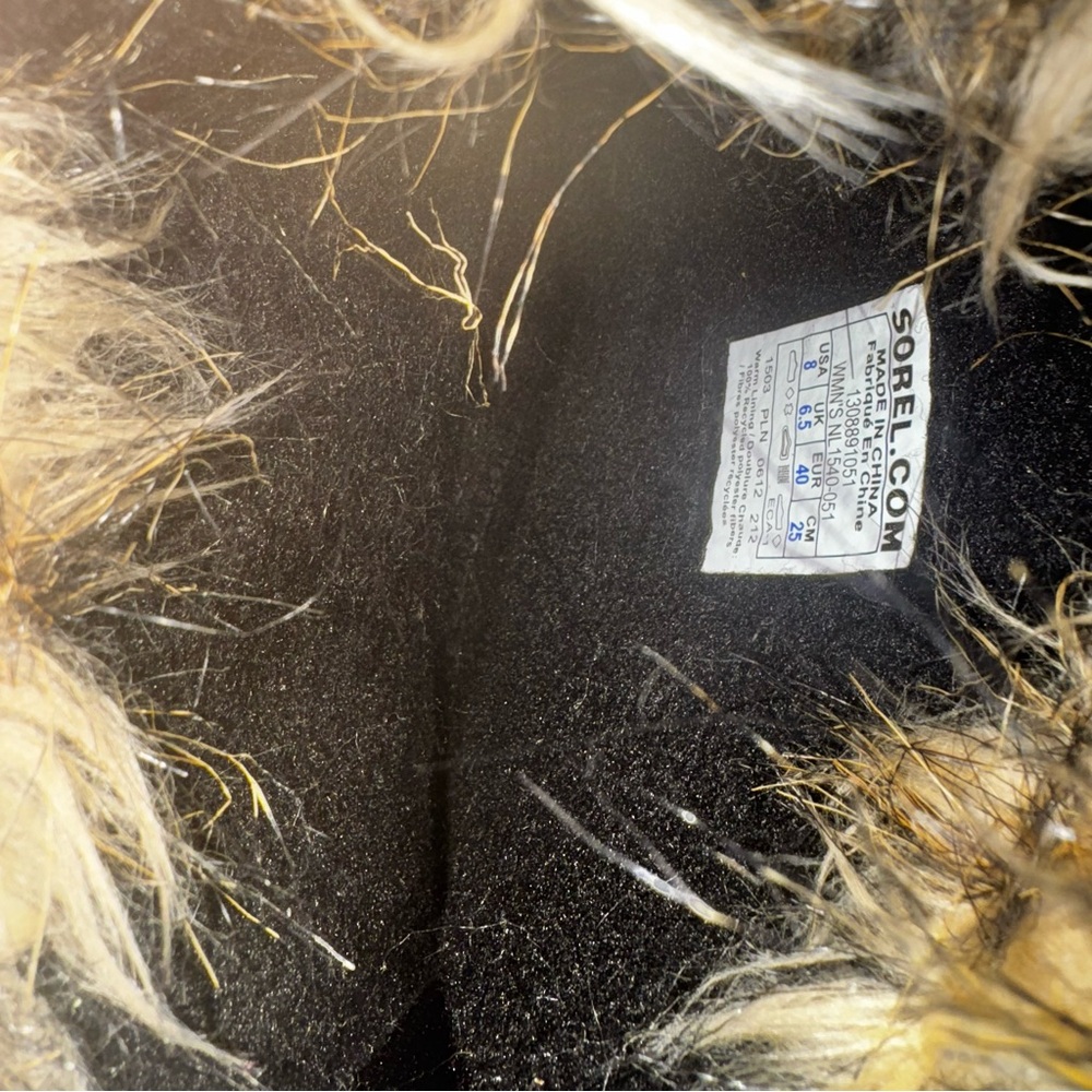 SOREL Joan Of Arctic Faux Fur-Lined Suede Boots US Size 8 Womans water proof - Picture 6 of 8